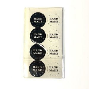 120 handmade round stickers packaging wrapping